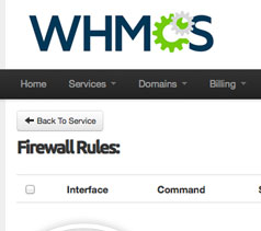 WHMCS Configuration Screen
